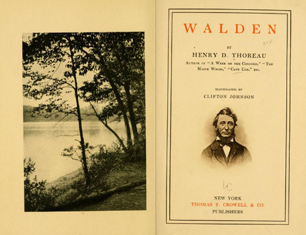 Title page to the Library of Congress Edition of Walden